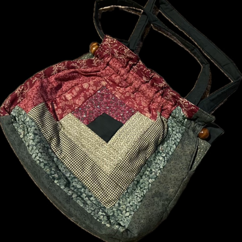 Quilt Patchwork Tote Bag - Multicolor - image 1